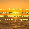 Фамилия Гавва: исследуем происхождение, историю, значение и правила склонения для каждого рода