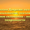 Фамилия Добриян: история возникновения, значение и правильное склонение – исследуем подробности