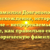 Фамилия Довгополов: происхождение, история и значение — непререкаемый факт. Узнайте, как правильно склонять историческую фамилию.