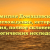 Фамилия Домашевская: происхождение, история и значения, полное склонение для генеалогических исследований