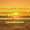 Фамилия Дреничев: исследуем происхождение, историю и значение фамилии, а также поговорим о правильном склонении