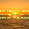 Фамилия Дюшко: история, значения и правила склонения в соответствии с грамматикой