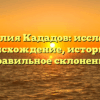 Фамилия Кададов: исследуем происхождение, историю и правильное склонение