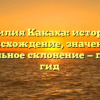 Фамилия Какаха: история и происхождение, значение и правильное склонение — полный гид