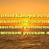 Фамилия Калера: история возникновения, значение и правильное склонение в современном русском языке
