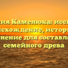 Фамилия Каменюка: исследуем происхождение, историю и склонение для составления семейного древа
