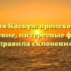 Фамилия Каскун: происхождение и значение, интересные факты и правила склонения