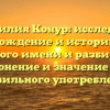 Фамилия Конур: исследуем происхождение и историю этого редкого имени и разбираем склонение и значение для правильного употребления