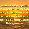 Фамилия Косарьков: происхождение, история и значение фамилии — все, что нужно знать. Узнайте как правильно склонять фамилию Косарьков.
