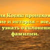 Фамилия Косяк: происхождение, значение и история — все, что вы хотели узнать о склонении этой фамилии.