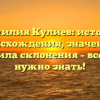 Фамилия Кулиев: история происхождения, значение и правила склонения – все, что нужно знать!