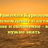 Фамилия Курносов: происхождение и история, значение и склонение – все, что нужно знать