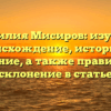 Фамилия Мисиров: изучаем происхождение, историю и значение, а также правильное склонение в статье