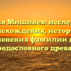 Фамилия Мишинев: исследование происхождения, истории и склонения фамилии для родословного древа.