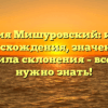 Фамилия Мишуровский: история происхождения, значения и правила склонения – все, что нужно знать!