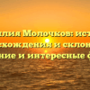 Фамилия Молочков: история происхождения и склонение, значение и интересные факты