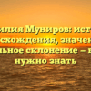 Фамилия Муниров: история происхождения, значения и правильное склонение — все, что нужно знать