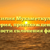 Фамилия Мухаметкулова: история, происхождение и особенности склонения фамилии
