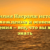 Фамилия Насрала: история, происхождение и особенности склонения — все, что вы хотели знать