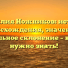 Фамилия Ножников: история происхождения, значение и правильное склонение – всё, что нужно знать!