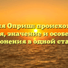 Фамилия Оприш: происхождение, история, значение и особенности склонения в одной статье