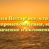 Фамилия Пилар: все, что нужно знать — происхождение, история, значение и склонение