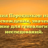 Фамилия Породников: история происхождения, значение и склонение для генеалогических исследований.