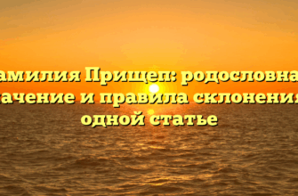 Фамилия Прищеп: родословная, значение и правила склонения в одной статье