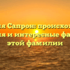 Фамилия Сапрон: происхождение, история и интересные факты об этой фамилии