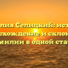 Фамилия Селицкий: история, происхождение и склонение фамилии в одной статье