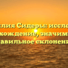 Фамилия Сидеры: исследуем происхождение, значимость и правильное склонение!