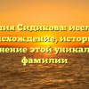 Фамилия Сидикова: исследуем происхождение, историю и склонение этой уникальной фамилии