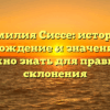 Фамилия Сиссе: история, происхождение и значение – все, что нужно знать для правильного склонения