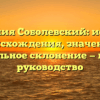 Фамилия Соболевский: история происхождения, значение и правильное склонение — полное руководство