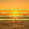 Фамилия Тереш: все, что вы хотели знать о происхождении, истории и значении, а также правильном склонении
