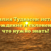 Фамилия Тудвасев: история, происхождение и склонение – все, что нужно знать!