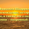 Фамилия Шкарубо: происхождение, история и значение, а также все о склонении фамилии — подробный обзор