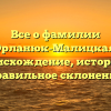 Все о фамилии Орланюк-Малицкая: происхождение, история и правильное склонение