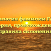 Генеалогия фамилии Гаден: история, происхождение и правила склонения
