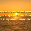Изучаем происхождение и историю фамилии Жирик: значение и правильное склонение