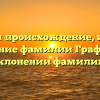Изучаем происхождение, историю и значение фамилии Графов: всё о склонении фамилии.