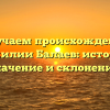 Изучаем происхождение фамилии Балаев: история, значение и склонение.