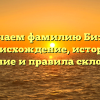 Изучаем фамилию Бизюк: происхождение, история, значение и правила склонения