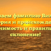 Изучаем фамилию Вильце: история и происхождение, значимость и правильное склонение!