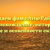 Изучаем фамилию Гайден: происхождение, историю, значение и особенности склонения