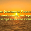Изучаем фамилию Горопашные: происхождение, интересные факты и правильное склонение.