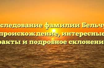 Исследование фамилии Бельчук: происхождение, интересные факты и подробное склонение