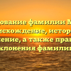 Исследование фамилии Мустин: происхождение, история и значение, а также правила склонения фамилии.