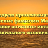 Исследуем происхождение и значение фамилии Майло: подробное описание истории и правильного склонения!