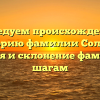 Исследуем происхождение и историю фамилии Соломо: значения и склонение фамилии по шагам
